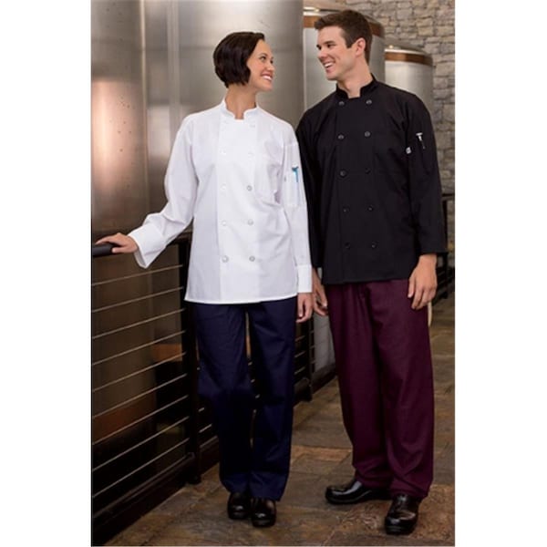 Charlotte Madison Classic Poplin Coat Ls Mesh 5.25 Wht Lg - CH2505308