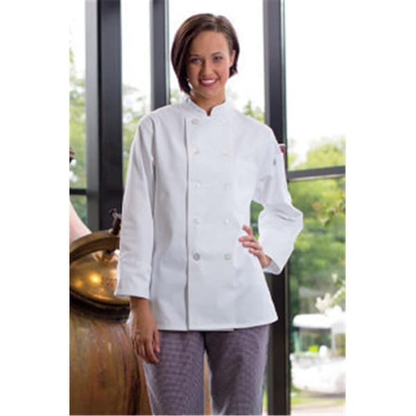 Nathan Caleb Medium Napa Ladies Coat in White - NA584854