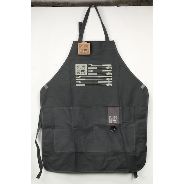 Open Road Brands Open Road Brands Butcher Baker BBQ Maker 2 pocket Navy Canvas Apron - 90170847