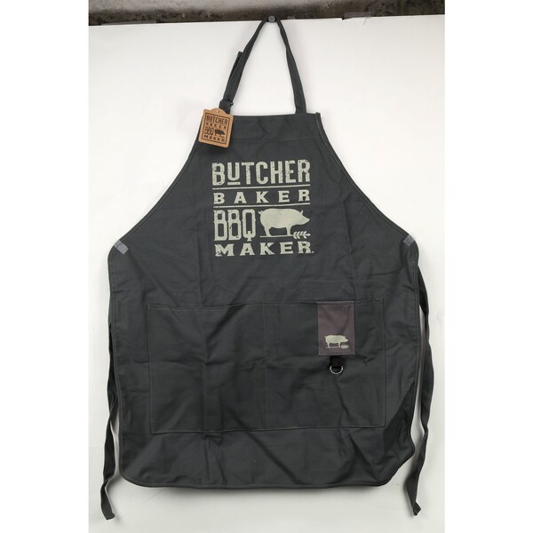 Open Road Brands Open Road Brands Butcher Baker BBQ Maker 2 pocket Navy Canvas Apron - 90170851
