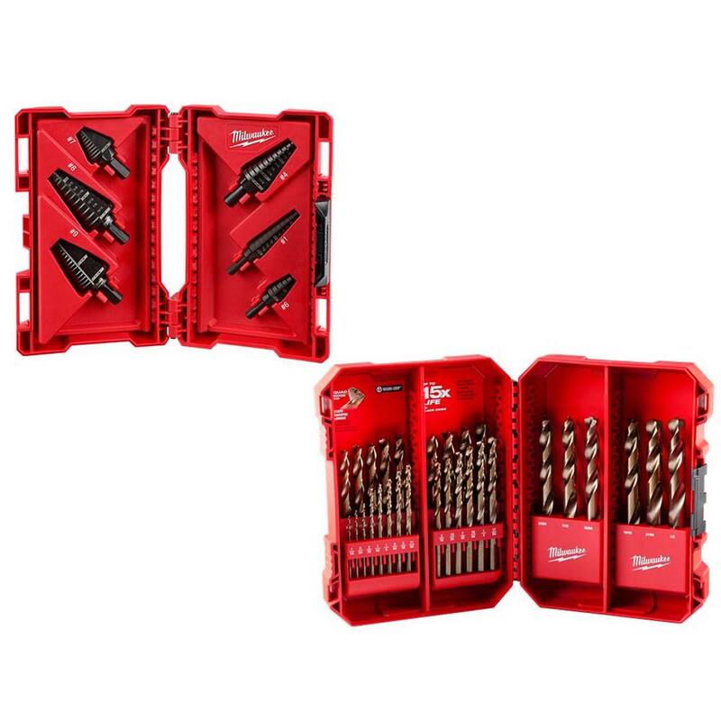 Juego de brocas de titanio Milwaukee SHOCKWAVE Impact-Duty con juego de puntas de destornillador de acero aleado SHOCKWAVE Impact-Duty (35 piezas) - 48-89-9224-48-89-2332