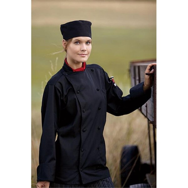 Nathan Caleb Barbados Chef Coat in Black - 3XLarge - NA2499325
