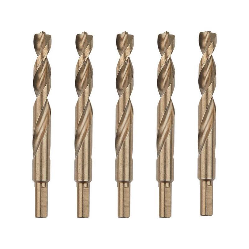 Broca helicoidal de cobalto Milwaukee de 1/2 pulgada (paquete de 5) - 48-89-2329-X5