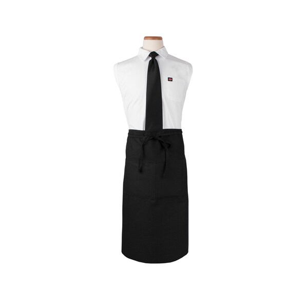 Ritz Chef's LineBistro Waist Apron (2 pockets) 33x30 Black - CL2PWABK-1