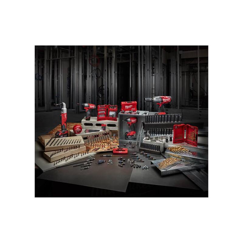 Juego de Brocas Milwaukee SHOCKWAVE Titanium Red Helix (19 piezas) - 48-89-4860