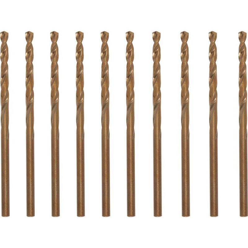 Broca de torsión helicoidal de cobalto rojo de 1/8 pulgadas de Milwaukee (paquete de 10) - 48-89-2305-X10