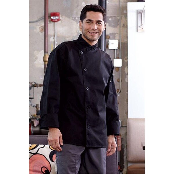 Nathan Caleb Rio Chef Coat in Black - XSmall - NA2489457