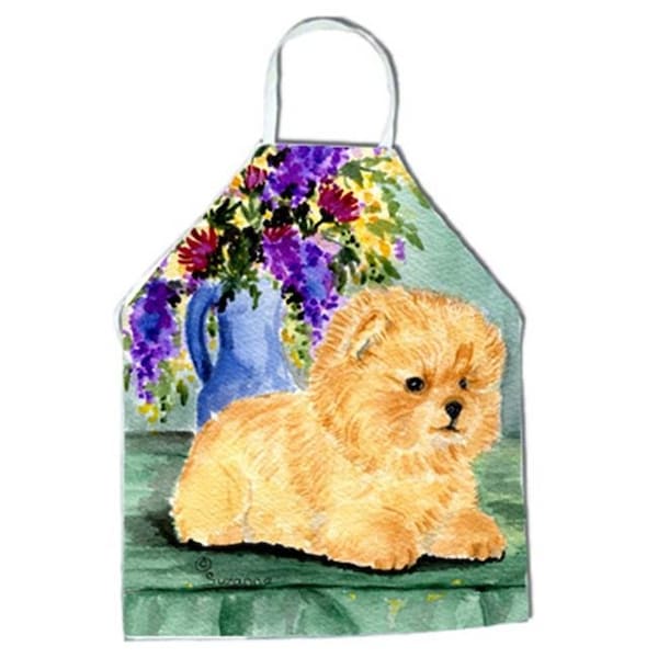Carolines Treasures Carolines Treasures SS8302APRON Pomeranian Apron - 27 x 31 in. - SS8302APRON