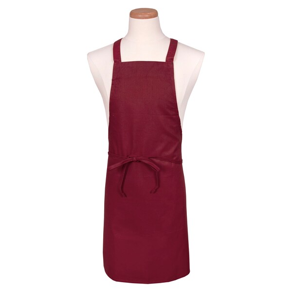 Chef Revival Chef 24/7Utility Bib Apron - Burgundy - 601NP-BG