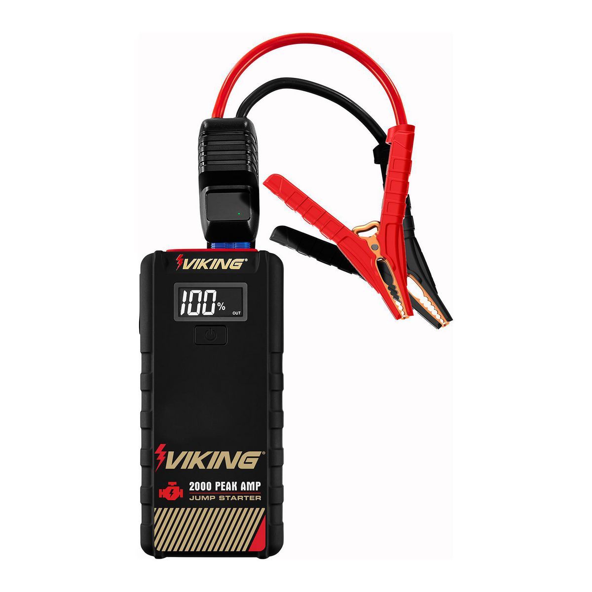 Arrancador de salto y banco de energía Viking de 2000 amperios de pico con batería de ion de litio - 59491