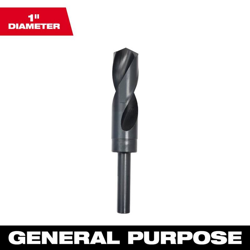 Broca de metal negro Milwaukee de 1 pulgada S y D - 48-89-2754