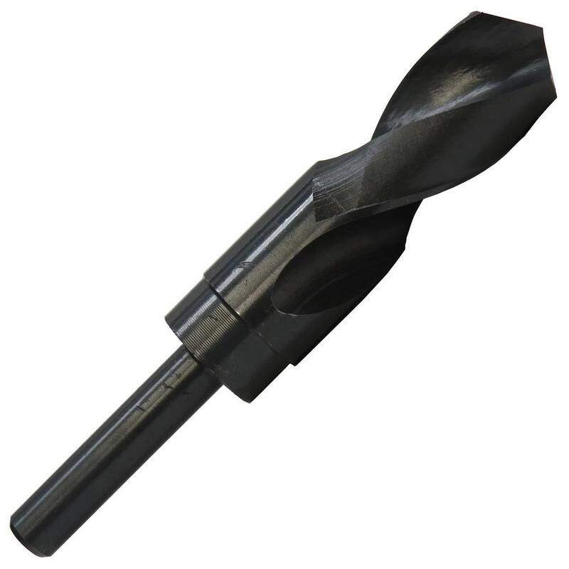 Broca de acero de alta velocidad con recubrimiento de óxido negro y vástago reducido de 7/8 pulgadas con vástago de 1/2 pulgada - DWDRSD7/8.