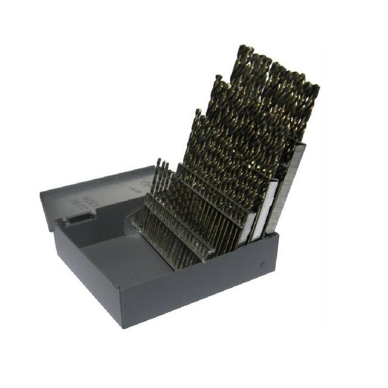 Set de brocas Jobber de acero de alta velocidad de servicio pesado de Drill America (60 piezas) - KFD60J-SET