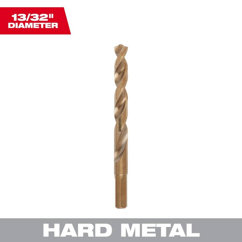 Broca Milwaukee de Cobalto Red Helix de 13/32 pulgadas - 48-89-2323