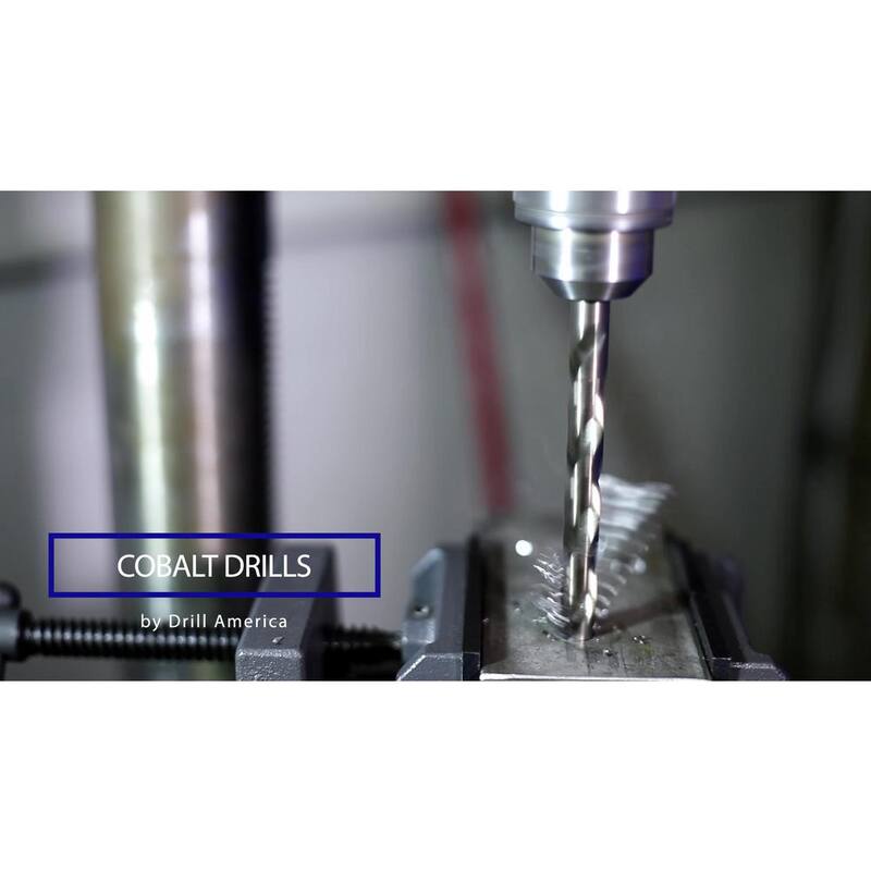 Broca de cobalto Drill America de 1/8 pulgadas (12 piezas) - D/ACO1/8P12
