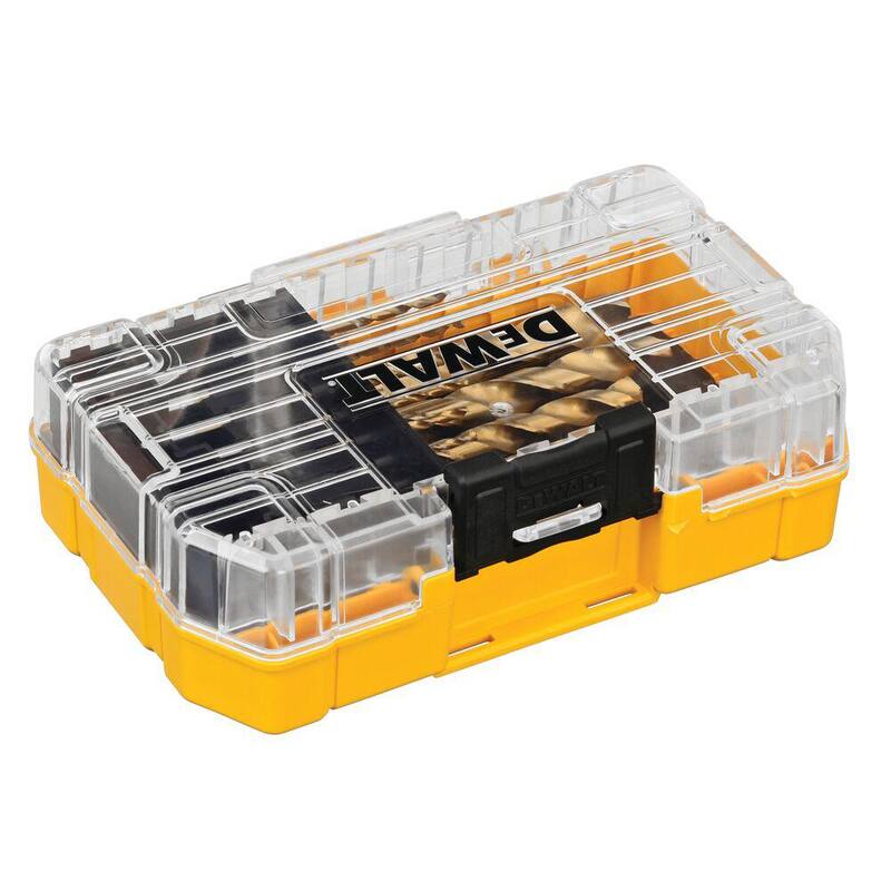 Set de brocas con punta de velocidad recubiertas de nitruro de titanio Impact Ready (14 piezas) con ToughCase - DW1341