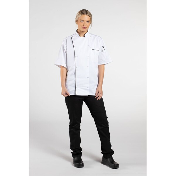 Uncommon Threads Montebello Wht W/Blk Piping XL - 0431-2505