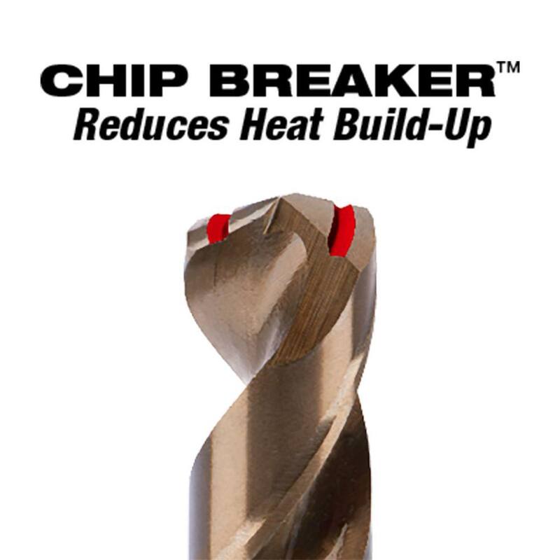 Broca de cobalto Milwaukee 19/64 pulgadas Red Helix - 48-89-2316