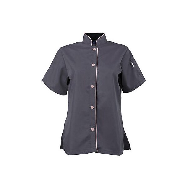 Allpoints Kng Sm Active Chef Shirt Womens Slate/Pink Ss - 2127SLPKS