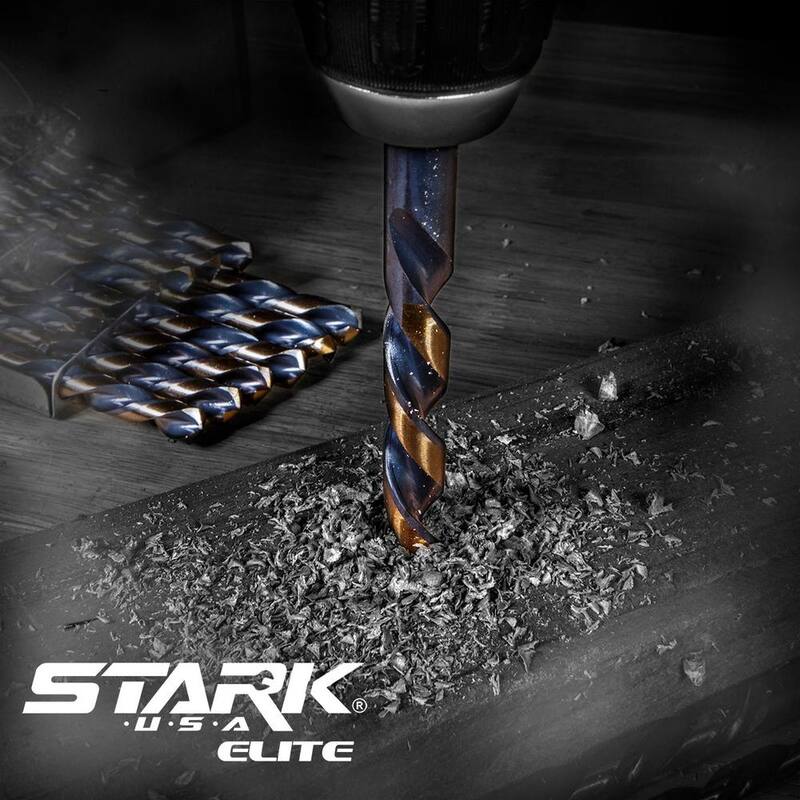 Set de brocas de acero de alta velocidad Stark ELITE con estuche (29 piezas) - 30000