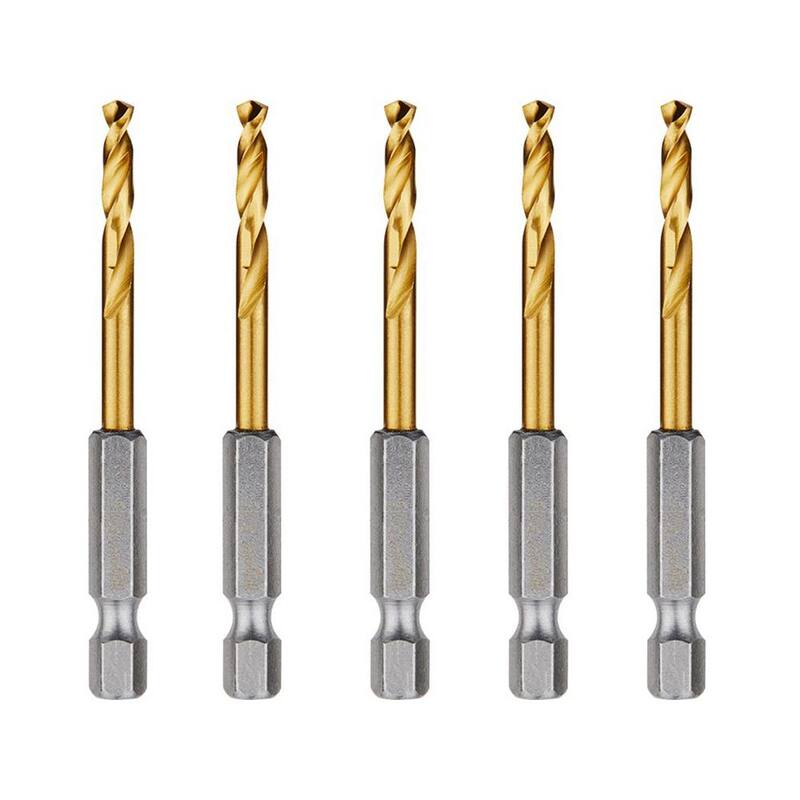 Broca helicoidal de titanio de 5/32 pulgadas Milwaukee SHOCKWAVE (paquete de 5) - 48-89-4607-X5