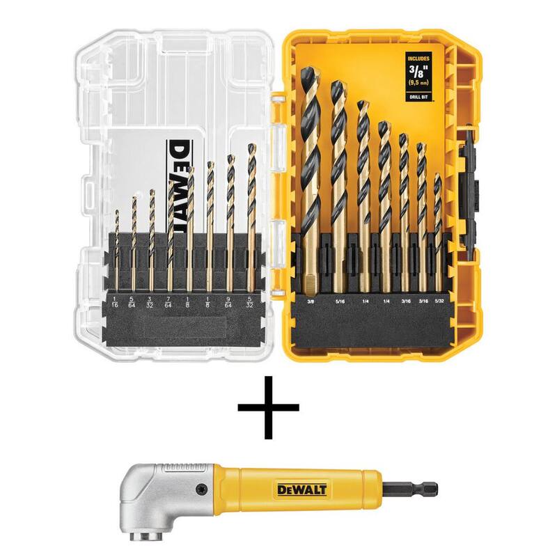 Juego de brocas DEWALT Black and Gold con Accesorio Magnético en Ángulo Recto MAXFIT (15 piezas) - DWA1195WARA60