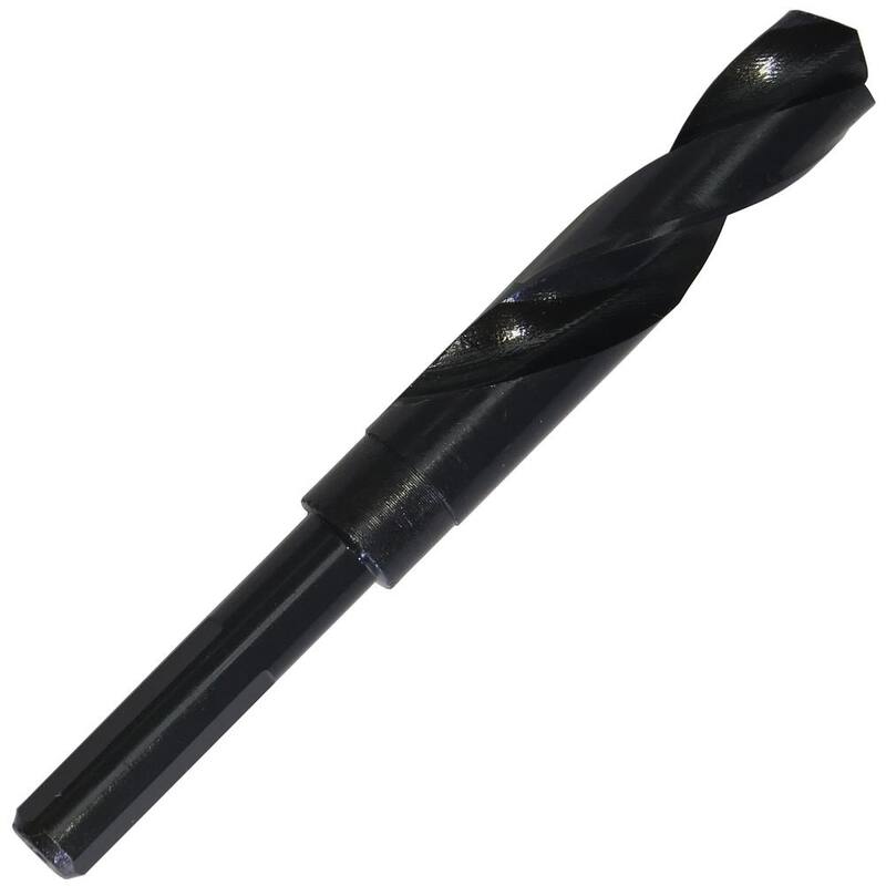 Broca de acero de alta velocidad con recubrimiento de óxido negro de 29/64 pulgadas y vástago reducido de 1/4 pulgadas - DWDRSD29/64