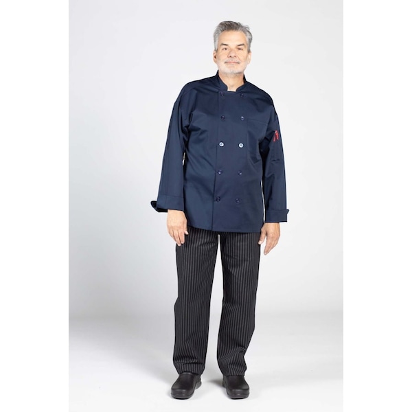 Uncommon Threads Classic Poplin W/Mesh Navy LG - 0422-1604