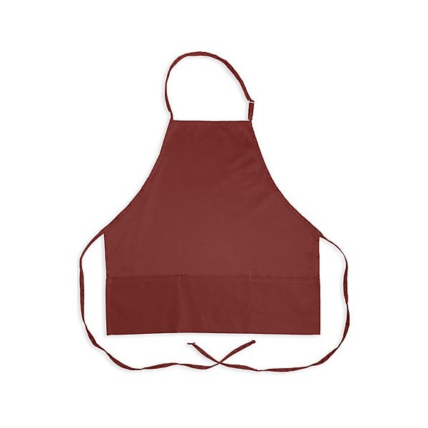 Allpoints Kng 27 In Bib Apron Burgundy 3 Pocket - 1040BRG