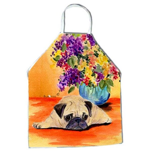 Carolines Treasures Carolines Treasures SS8294APRON Pug Apron - 27 x 31 in. - SS8294APRON