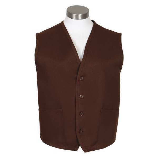 Fame (A Delta Plus Group Company) Vest, 2 Pocket, Brown, V65, SM - 83265
