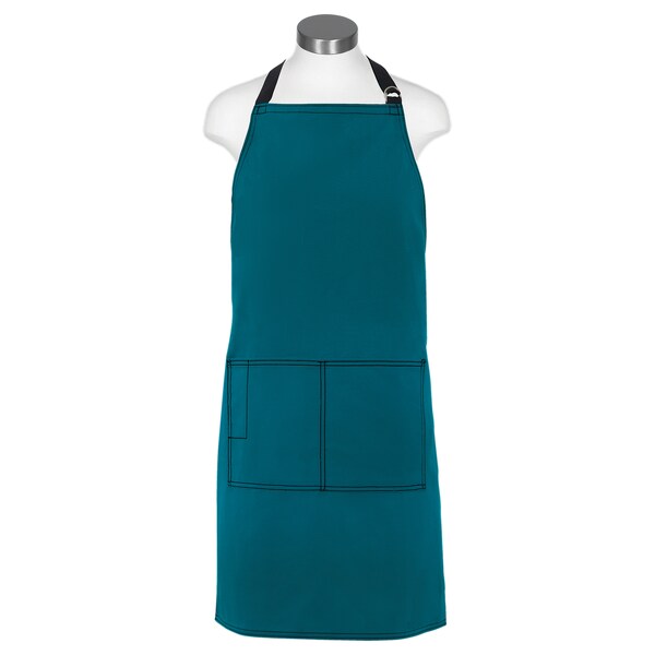 Fame (A Delta Plus Group Company) Butcher Bib Apron, City Market Everyday, CME8, Teal - 83523