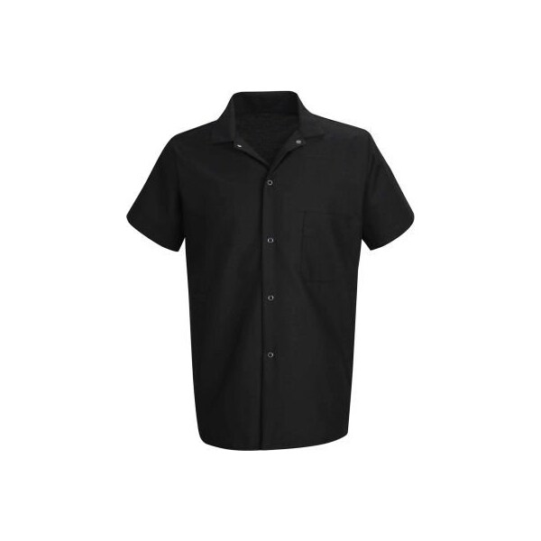 Vf Imagewear Chef Designs Cook Shirt, Black, Polyester/Cotton, 3XL - 5020BKSS3XL