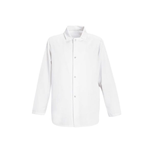 Vf Imagewear Red Kap¬Æ Gripper-Front Short Butcher Coat, White, Polyester/Cotton, 4XL - 0416WHRG4XL
