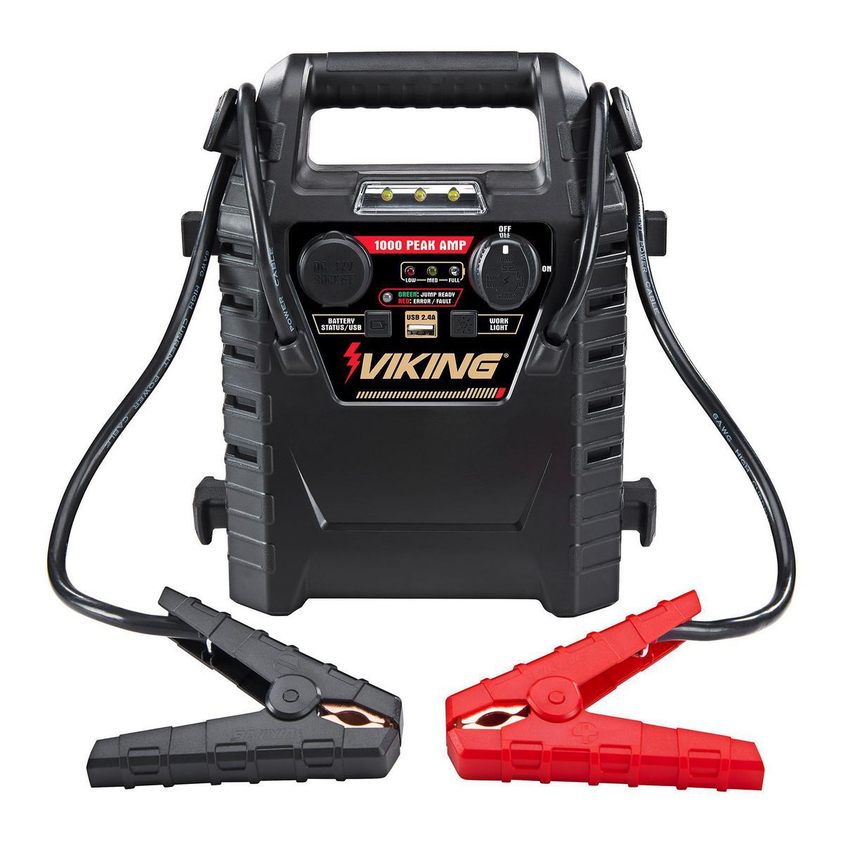 Cargador de batería y arrancador multifunción Viking de 1000 amperios de pico con compresor de aire de 150 PSI - 59531