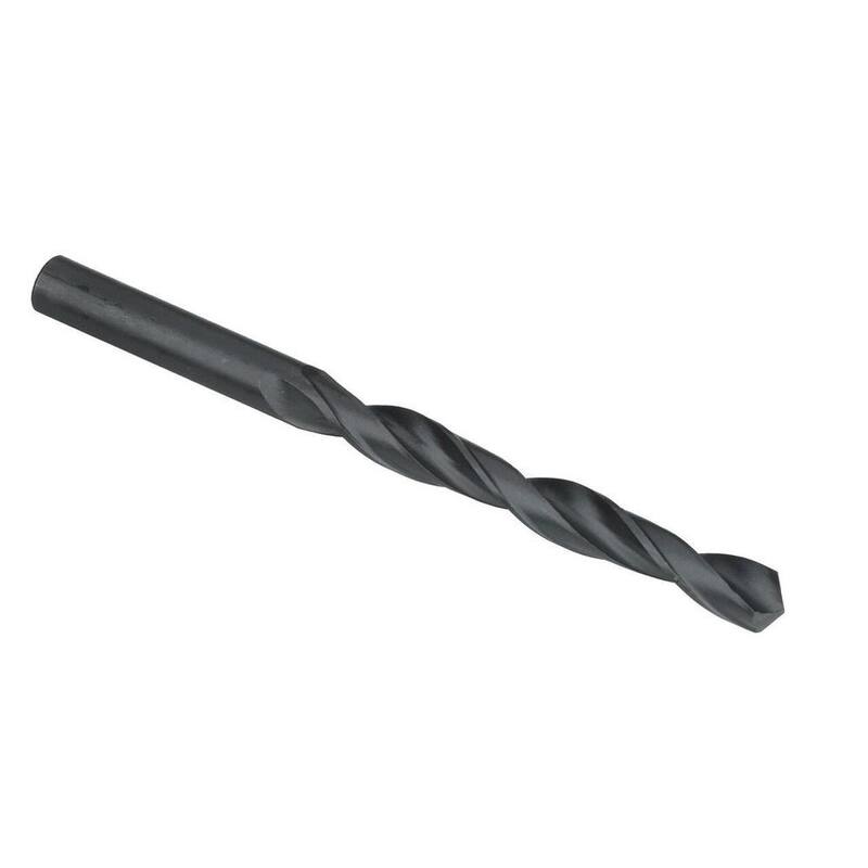 Broca de acero de alta velocidad Drill America para propósito general con recubrimiento de óxido negro (paquete de 12) - DWDNDP12