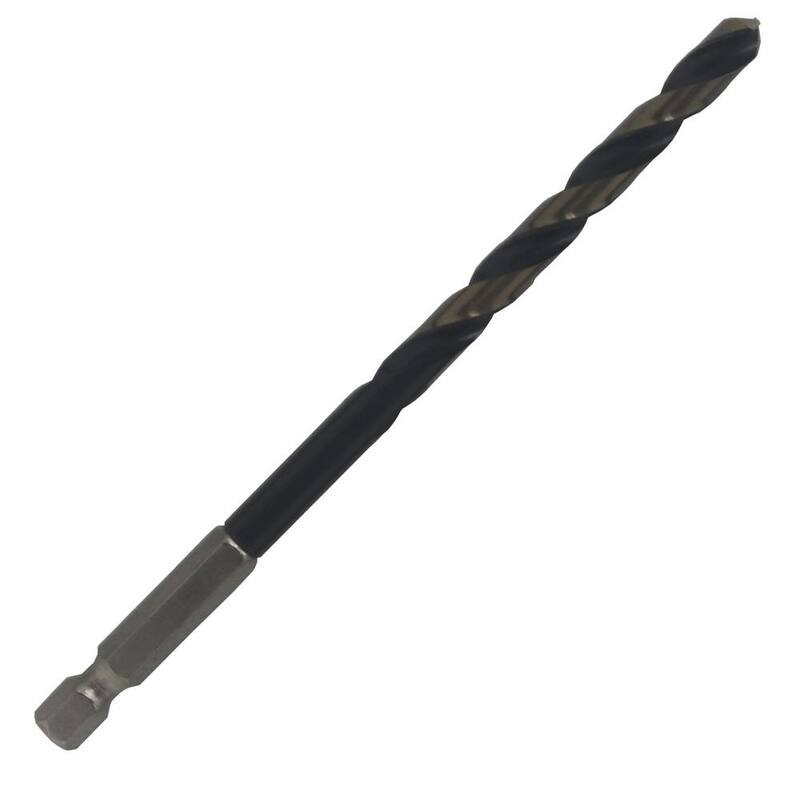 Broca de cambio rápido de 1/4 pulgadas con vástago hexagonal (12 piezas) - KFDHEX1/4P12