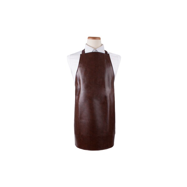 Ritz Chef's LineHeavy-Duty Vinyl Bib Apron 26" wide x 28" brown 1.0 mm thick - CLVAHD-1