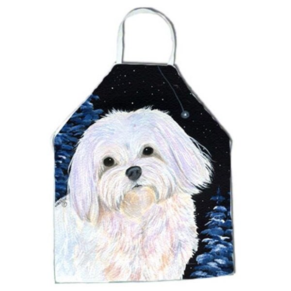Carolines Treasures Carolines Treasures SS8460APRON Starry Night Maltese Apron - 27 x 31 in. - SS8460APRON