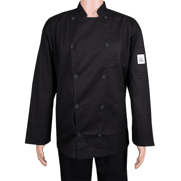 Chef Revival Traditional Chef's Long Sleeve  Jacket -  Black - L - J030BK-L