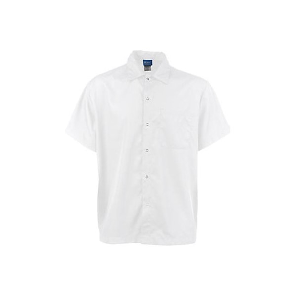 Allpoints Kng 3Xl Cook Shirt Frontsnap, White - 11403XL