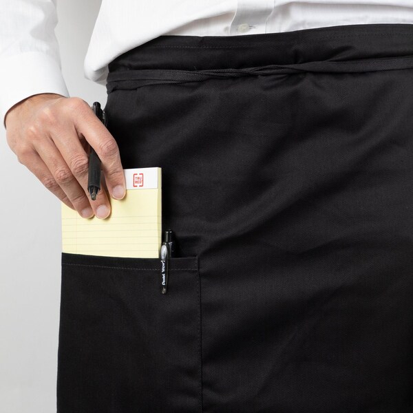 Monarch Bistro Aprons Black  , 12PK - BISTROAPR-BLK