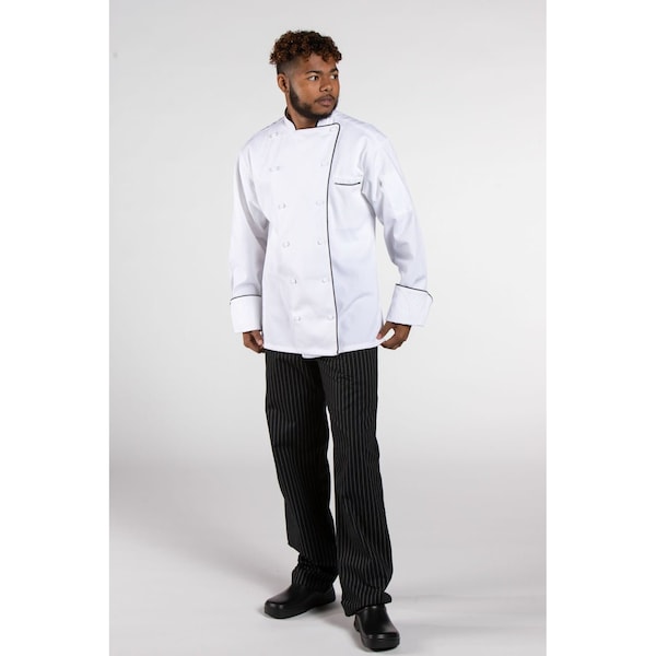 Uncommon Threads Murano Wht W/Blk Piping 5XL - 0432-2509