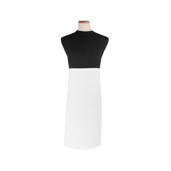 Ritz Chef's LineBistro Apron 32" wide waist + 35" strings 29.5" White - CLWAWH-1