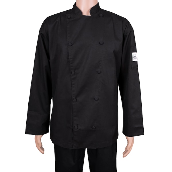Chef Revival Cuisinier Chef's Jacket - Black - XL - J017BK-XL