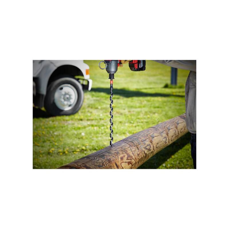 Broca de impacto para liniero Shockwave de 1-1/8 pulgadas x 24 pulgadas de Milwaukee - 48-13-6812