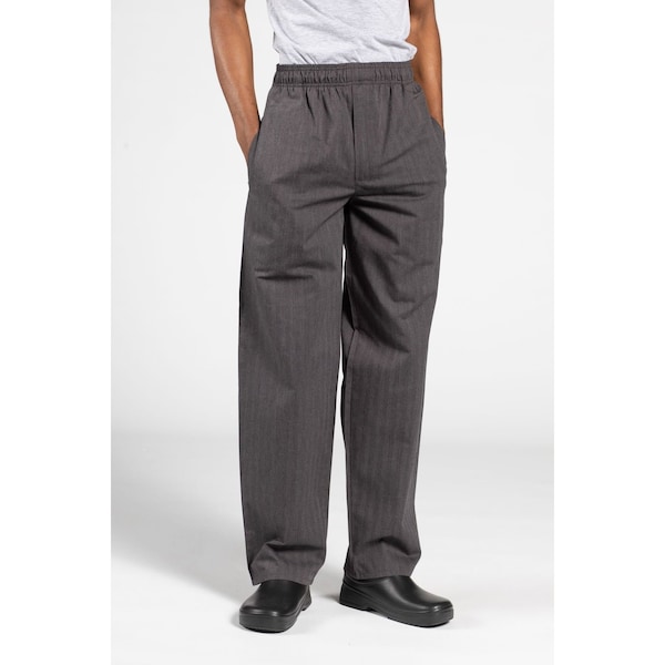Uncommon Threads Yarn-Dyed Chef Pant Clssic Brkn Twill LG - 4003-3404