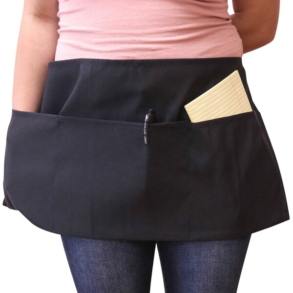 Monarch Waist Aprons Black  , 12PK - WAISTAPRON-BLK