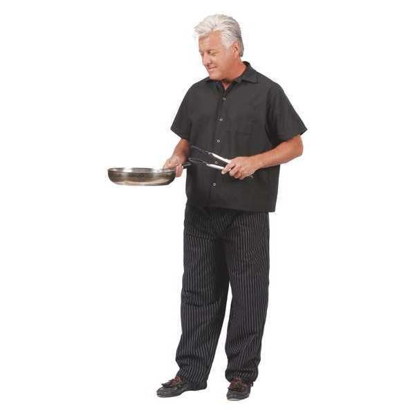 Fame (A Delta Plus Group Company) Cook Shirt, Black, C25, LG - 82563