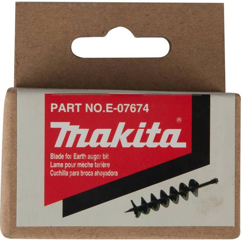 Broca para barrena de tierra de 6 pulgadas de Makita - Set de cuchillas E-07674